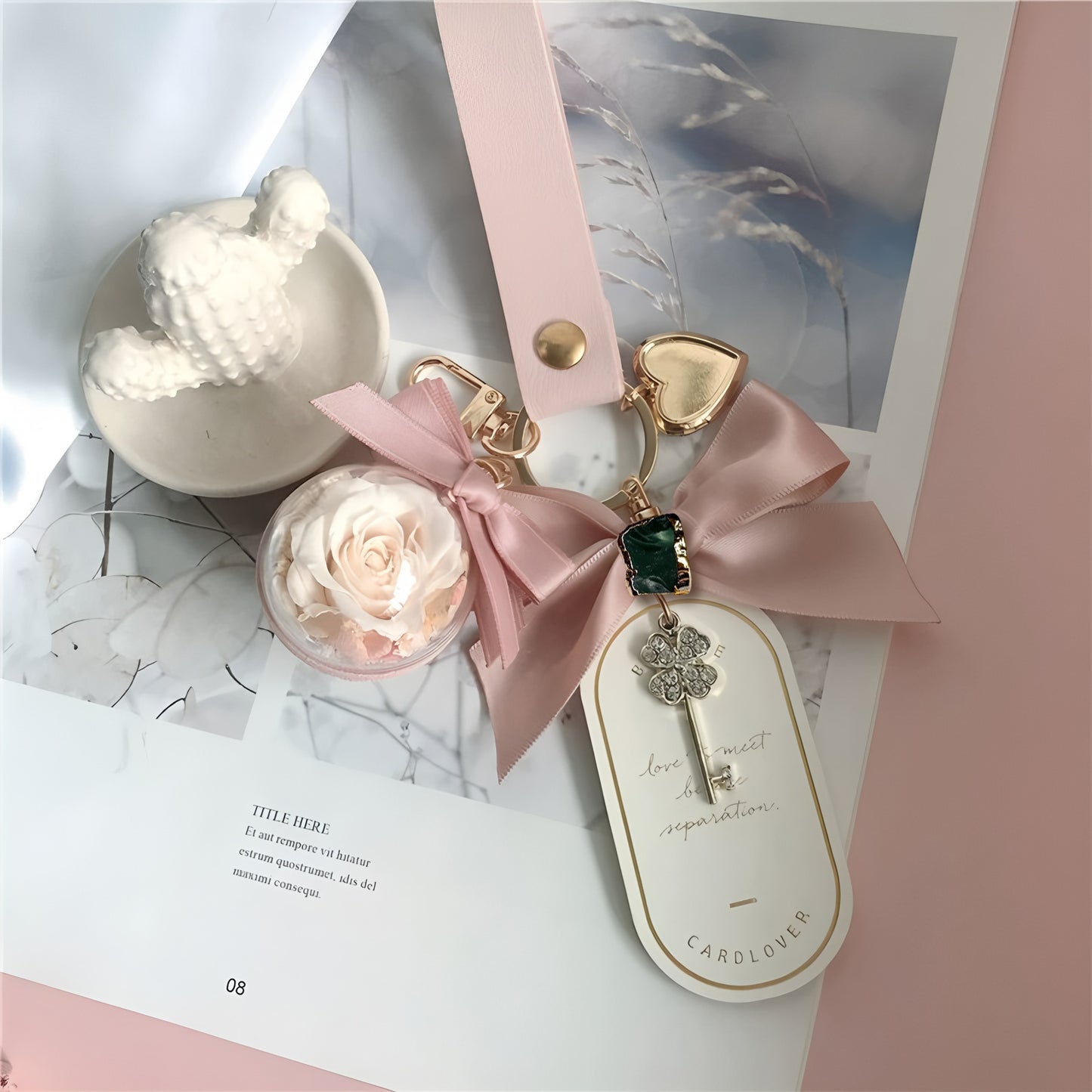 🌟 Zodiac Guardian Series — Personalized Eternal Flower Bag Charms
