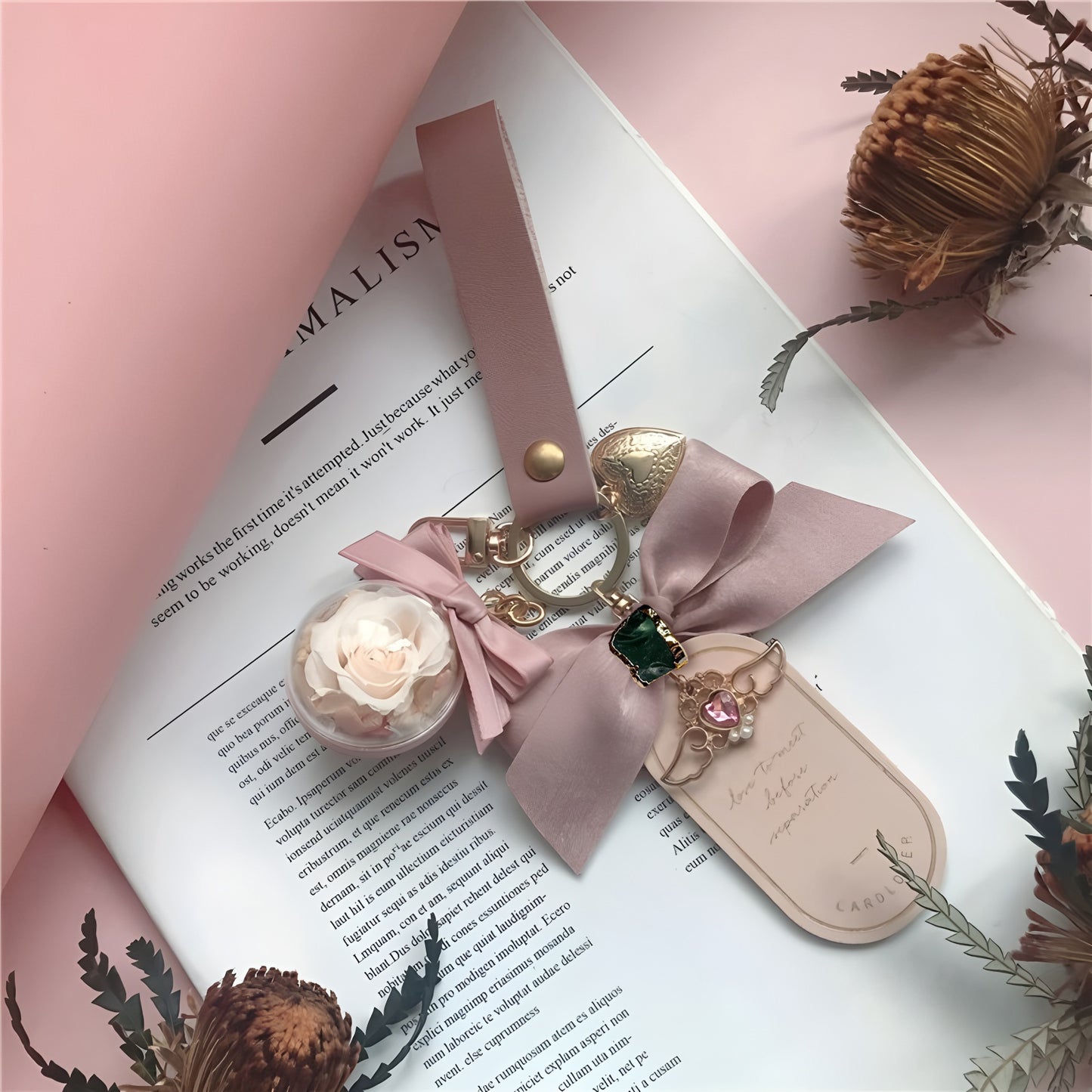 🌟 Zodiac Guardian Series — Personalized Eternal Flower Bag Charms