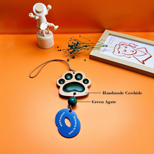 Handmade Cowhide Cat Paw Genuine Leather Bag Charms Exquisite Cute Creative Gift