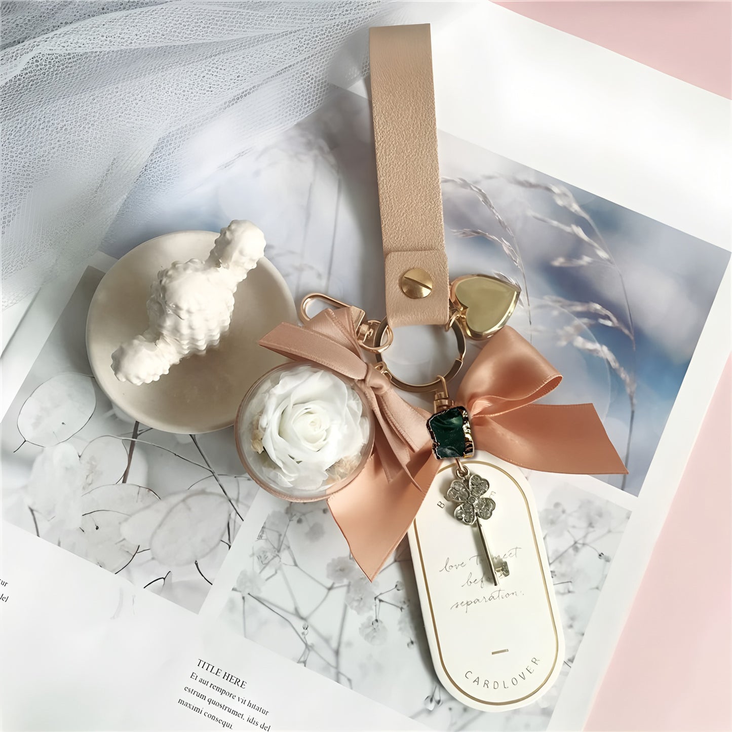🌟 Zodiac Guardian Series — Personalized Eternal Flower Bag Charms
