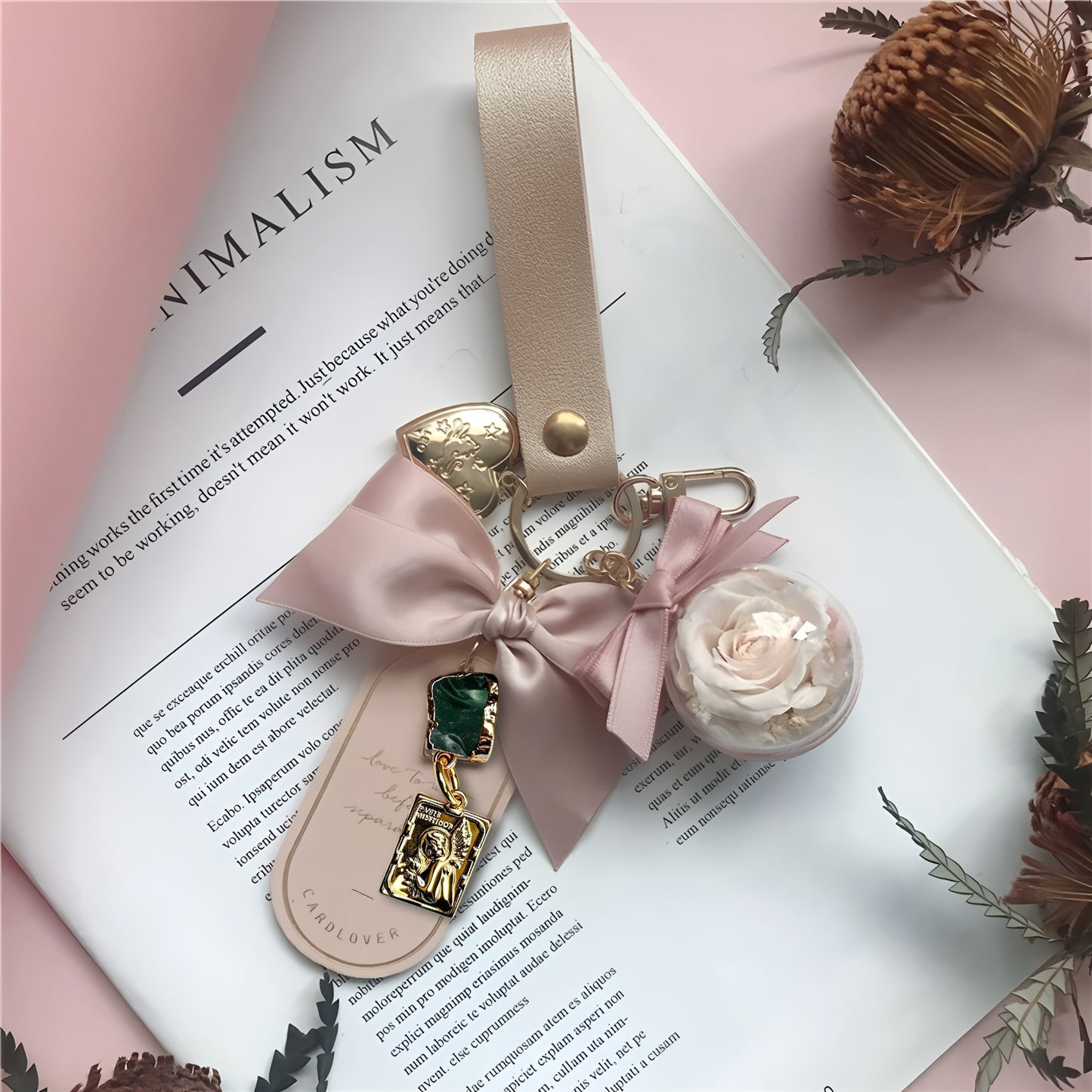 🌟 Zodiac Guardian Series — Personalized Eternal Flower Bag Charms