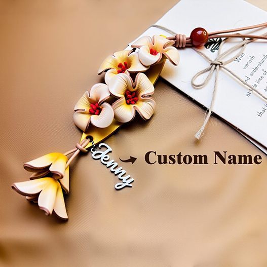 "Wealth Blossoms" First-layer Cowhide Flower Bag Charms