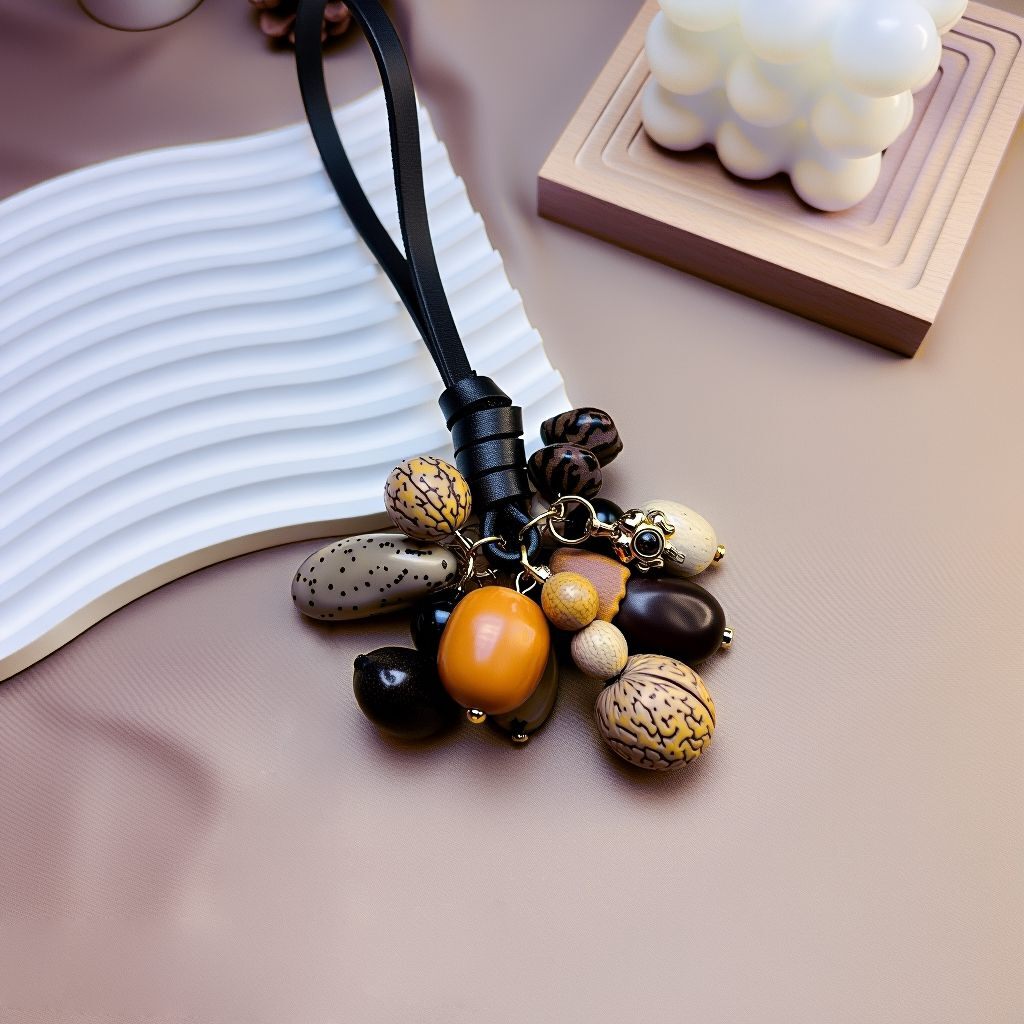 Hand-woven Wish-Fulfilling Pendant Natural Bodhi Tassel Bag Charms