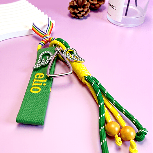 Angel Edition – Embroidered Custom Name Backpack Charm (Kids) | Anti-Loss Guardian Tag with Photo Option